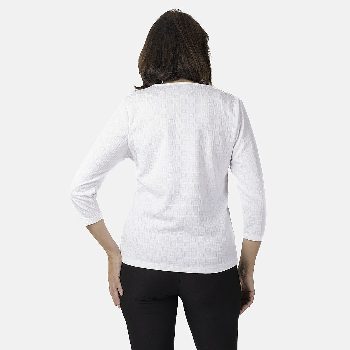 Auburn Knitted Zip Blouse (Size 10-12) - Ivory