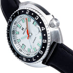 Heritor Pierce Seiko NH35 Automatic Movement with Black Genuine Leather Strap - Black Bezel