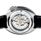 Heritor Pierce Seiko NH35 Automatic Movement with Black Genuine Leather Strap - Black Bezel
