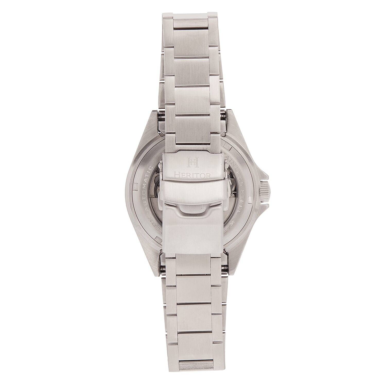 Heritor Calder Miyota 8215 Automatic Movement 10 ATM Water Resistant Watch - Silver