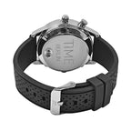Time Berlin Camera Watch - with Camera and Microphone, 4GB Internal Memory in Stainless Steel - Black strap