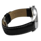 AVIATOR F Series World Timer Water Resistant Gents Pilot Watch With Black Leather Strap - 45mm Case - Black