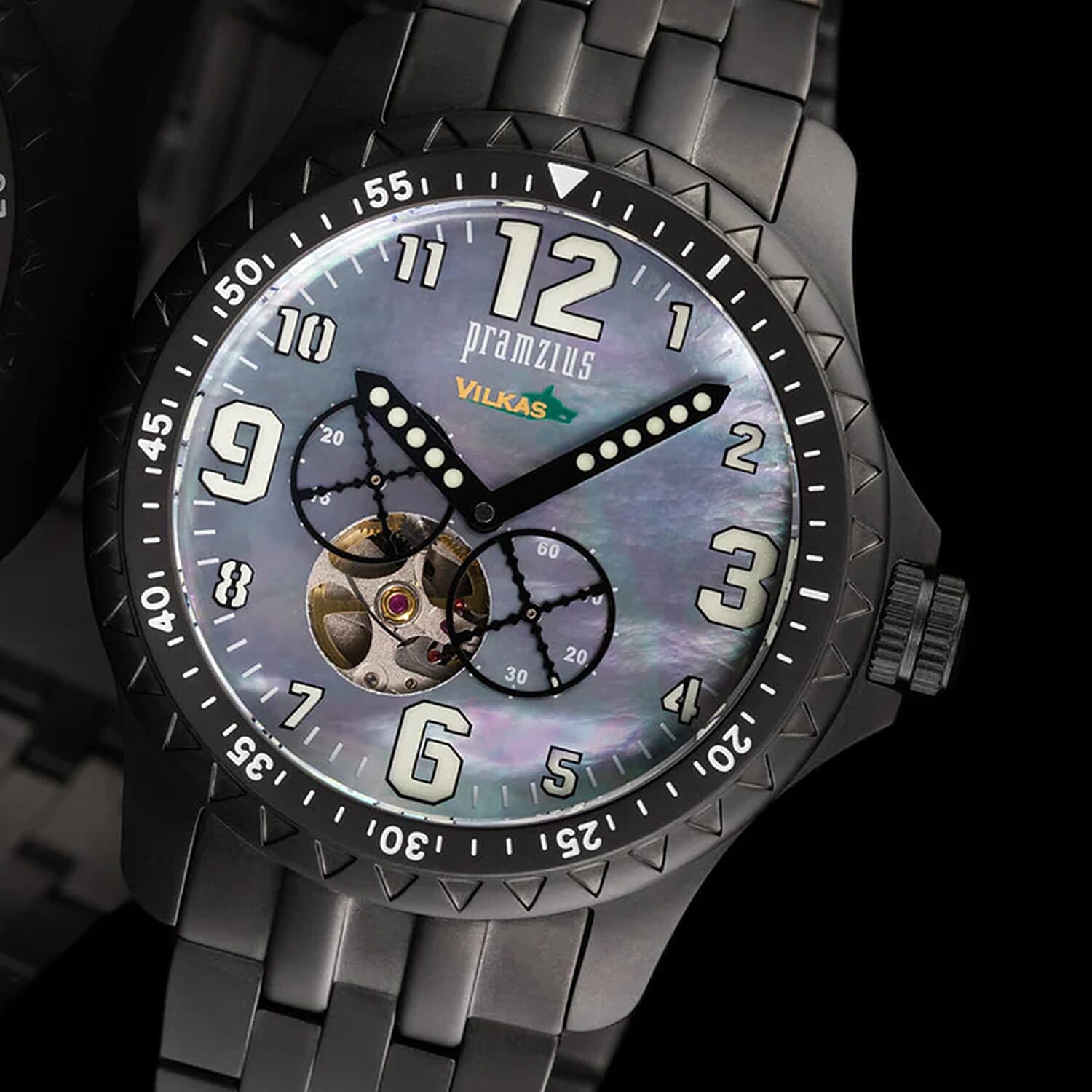 VOSTOK EUROPE Iron Wolf Blue Dial Automatic Movt. 10 ATM WR Watch