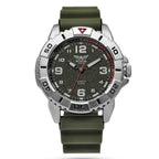 Aviator Quartz Mens Watch in Stainless Steel - Black