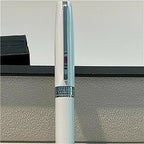 Azarine Snow Fountain Pen with Snap Closure - White