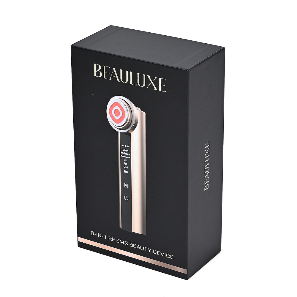 BEAULUXE 6 in 1 Multifunctional RF EMS Beauty Device - Anti-Aging Face and Neck treatment- Lifetime Warranty