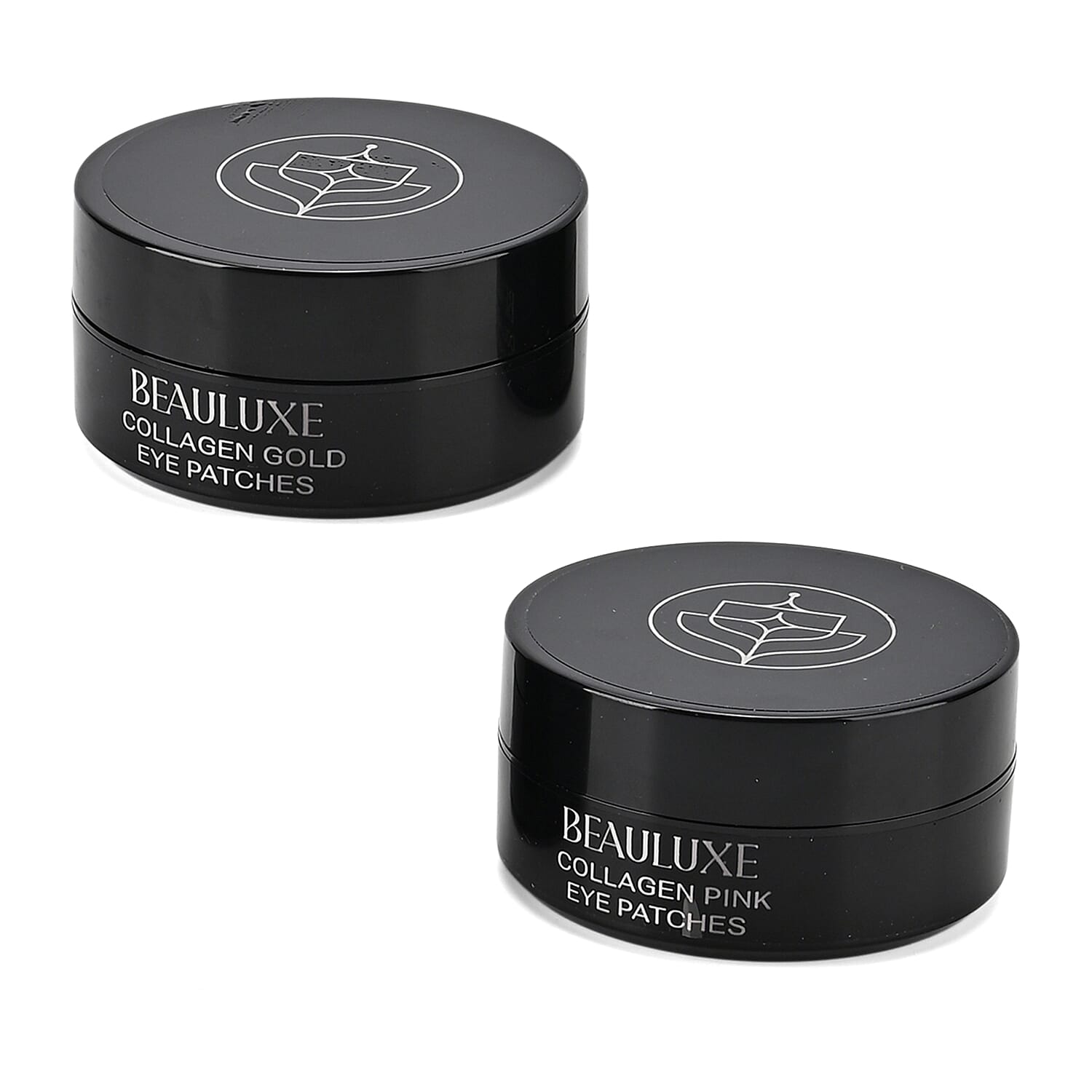 Beauluxe - Set of 2 Collagen Seaweed Gel Under-Eye Masks - Hydrating Hydrogel Patches with Witch Hazel, Oat - Sweet Orange Essential Oil (30 Pairs x Gold - 30 Pairs x Pink)