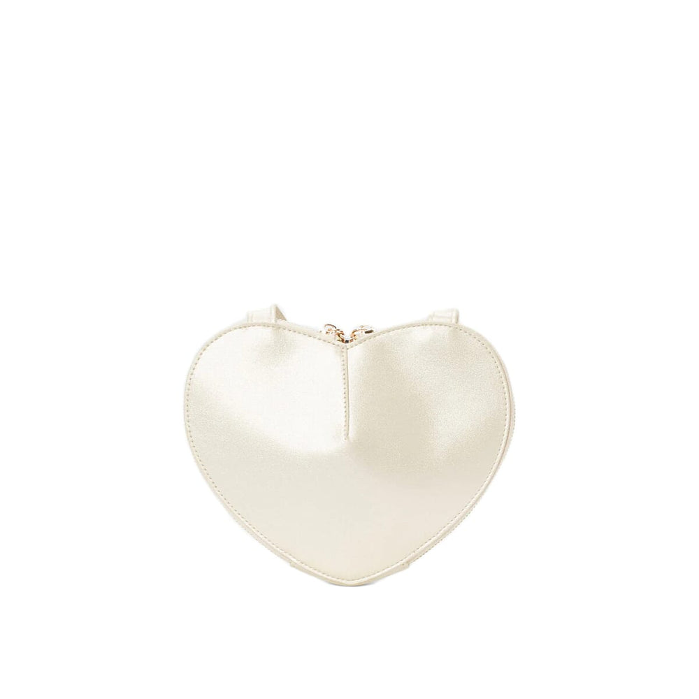 BEBE Crossbody Heart Bag - Gold