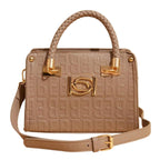 BEBE Leather Satchel (Size 3x8x5 cm) - Blush