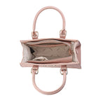 BEBE Zenia Embossed Satchel Handbag - Blush