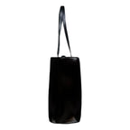 BEBE Quilted Structured Top Handle Tote Bag with Gold Logo Detail - Black