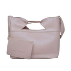 BEBE Ali Luxe Vegan Leather Tote with Coin Purse - Blush