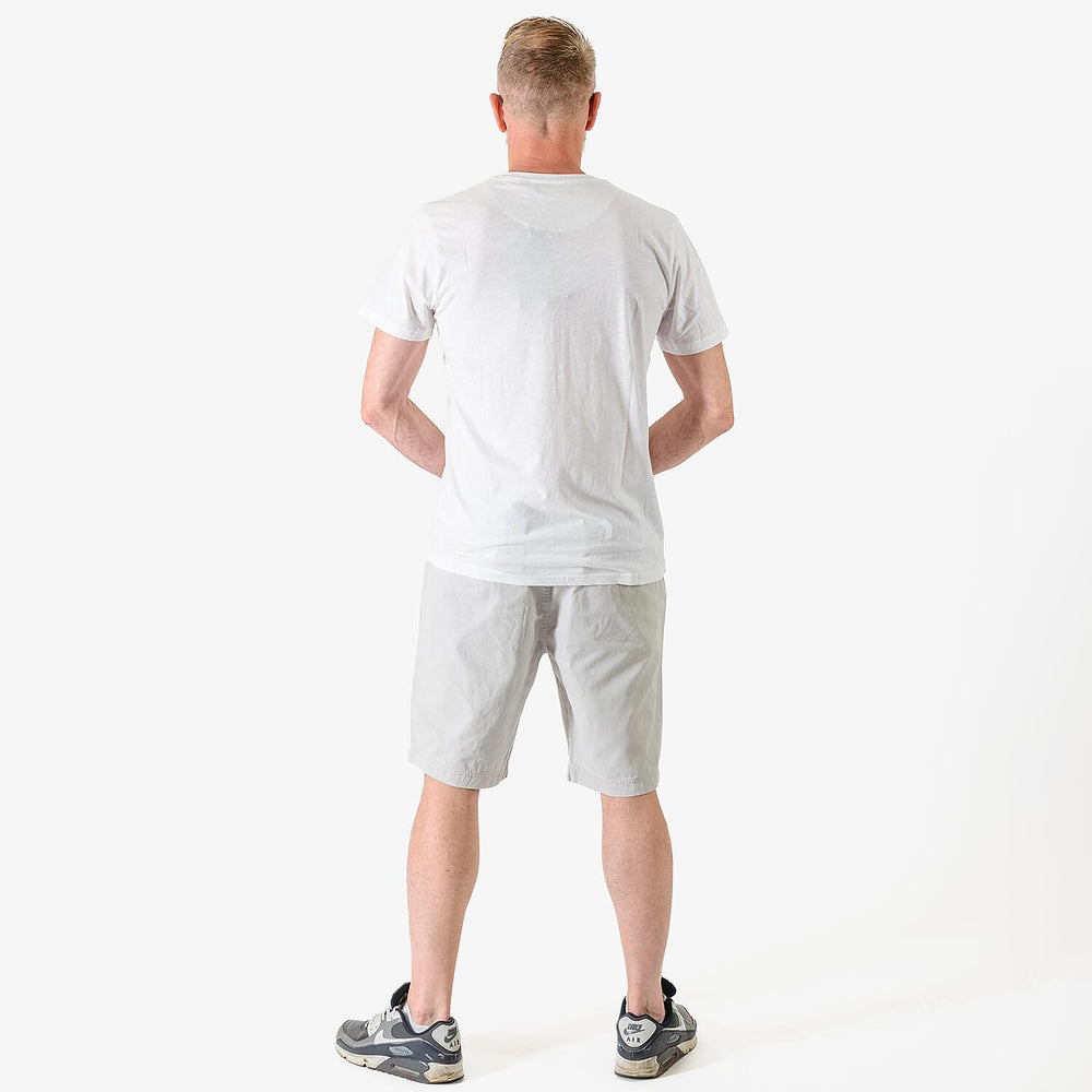 BENCH 100% Cotton Twill Chino Short (Size L) - Light Grey