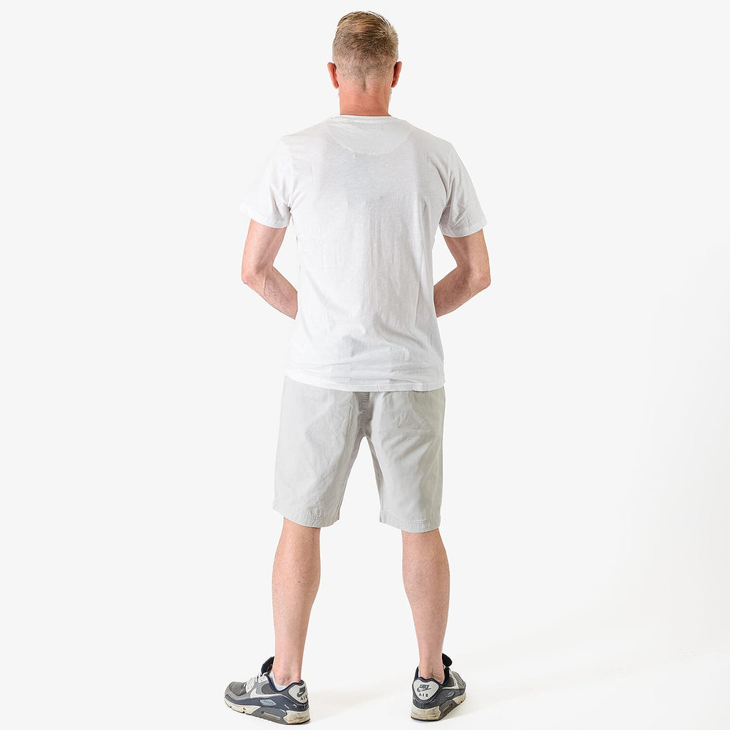 BENCH 100% Cotton Twill Chino Short (Size L) - Light Grey