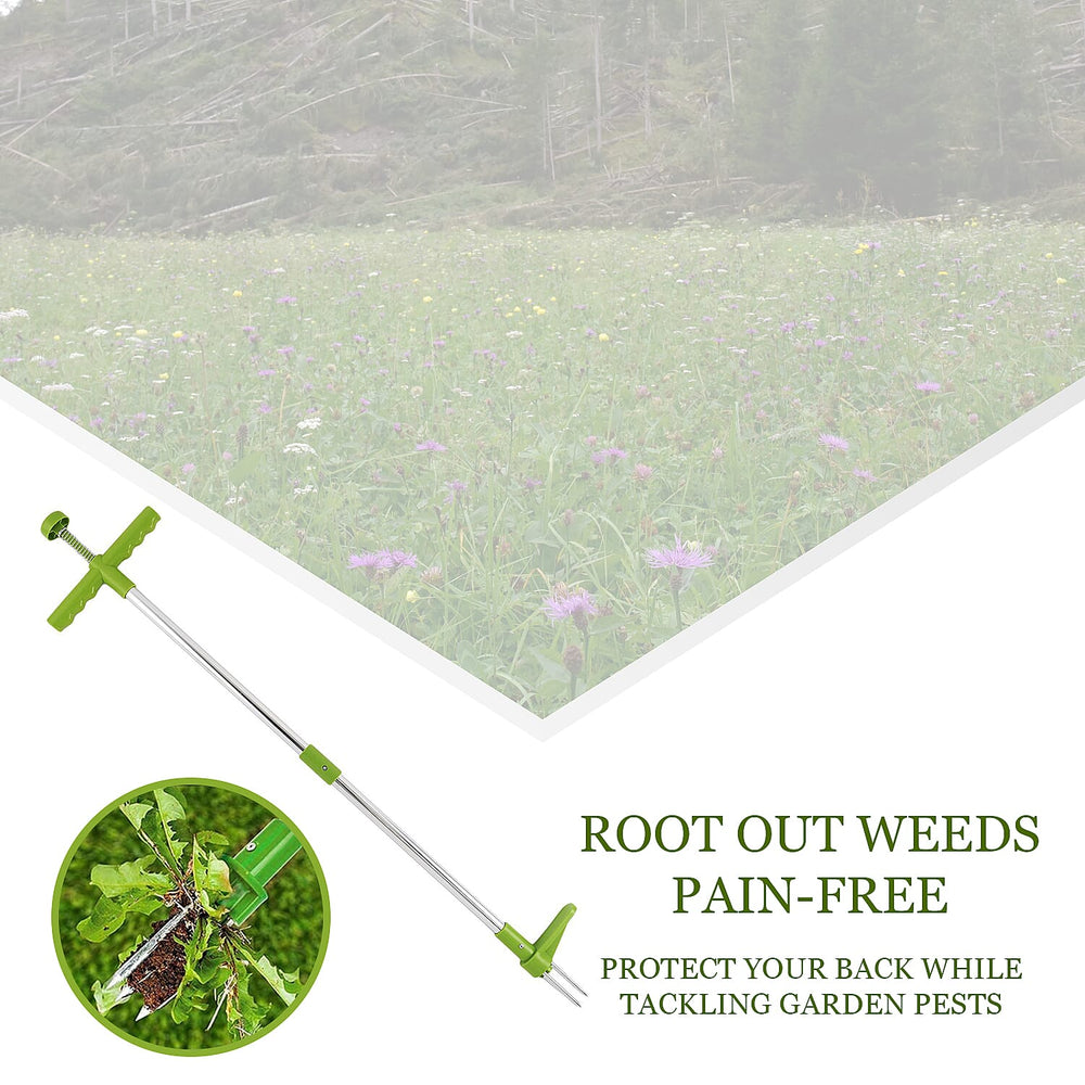 Best Selling Weeder - Long Handled Aluminium Weed Tool (Size 100 Cm) - No Bending, Easy Removing Weeder