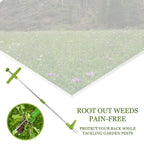 Best Selling Weeder - Long Handled Aluminium Weed Tool (Size 100 Cm) - No Bending, Easy Removing Weeder