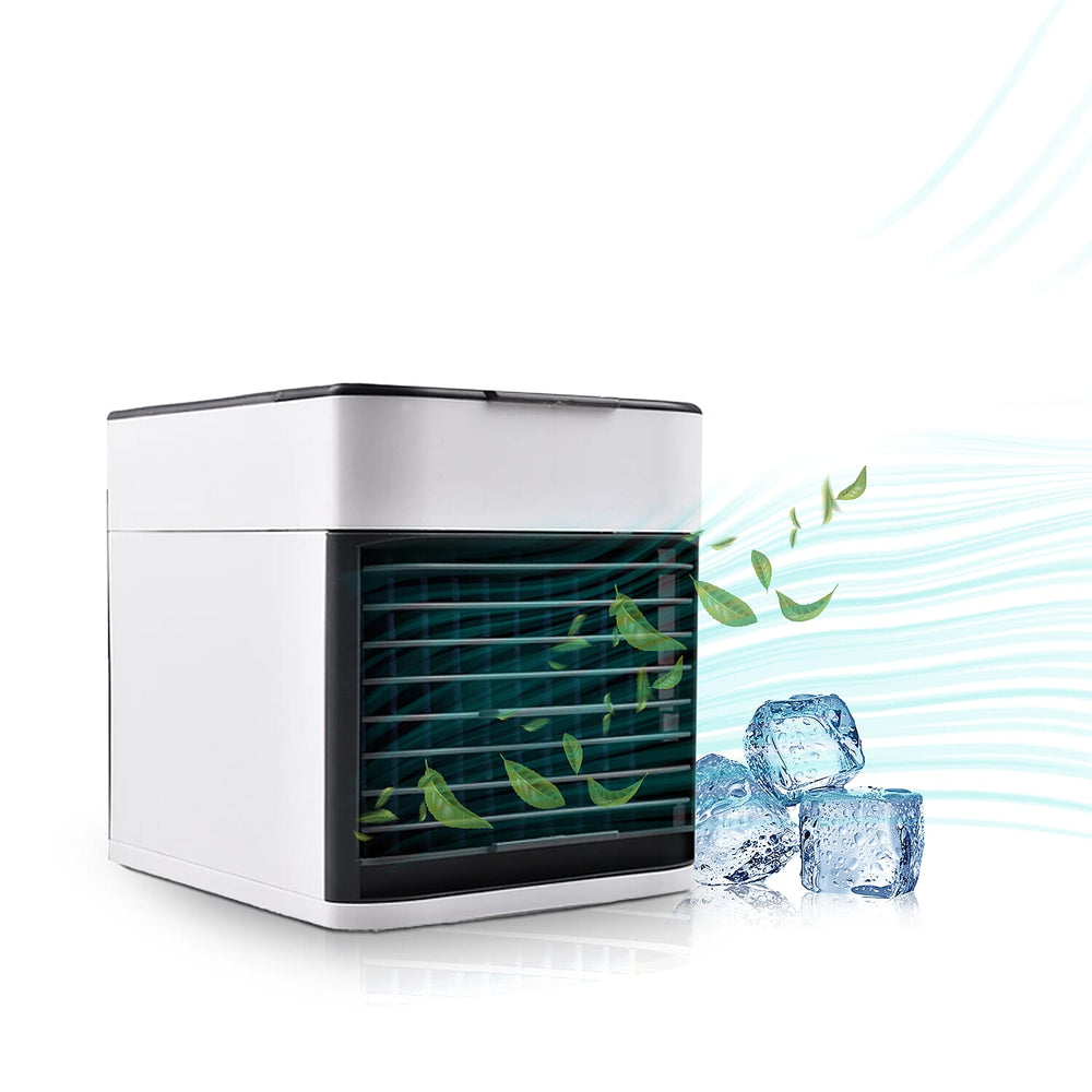 BESTSELLER- Mini Portable Air Cooler- Fan- Humidifier with 3 Speed Settings - White & Black