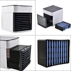 BESTSELLER- Mini Portable Air Cooler- Fan- Humidifier with 3 Speed Settings - White & Black
