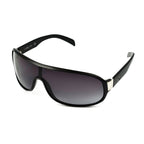 BLUEBAY Unisex Rectangular Sunglasses - Black and Silver
