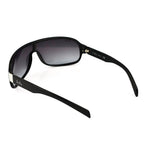 BLUEBAY Unisex Rectangular Sunglasses - Black and Silver