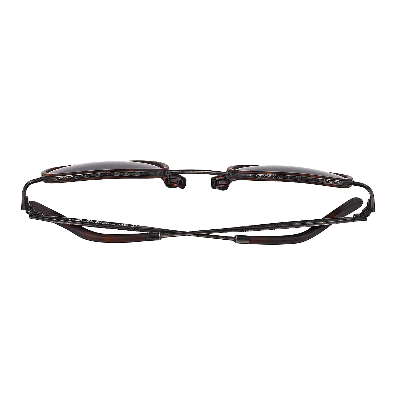 BOSS Unisex Square Sunglasses with Green Lenses