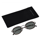 BOSS Unisex Square Sunglasses with Green Lenses