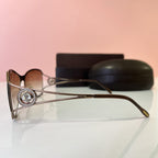 BOUCHERON PARIS Luxury Square Sunglasses with Embellished Metal Frame - Rose Gold