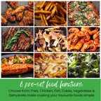 Dual Door Air Fryer - 6 Pre Sets - Sync Temp Baskets - 200c Temp - Easy Clean