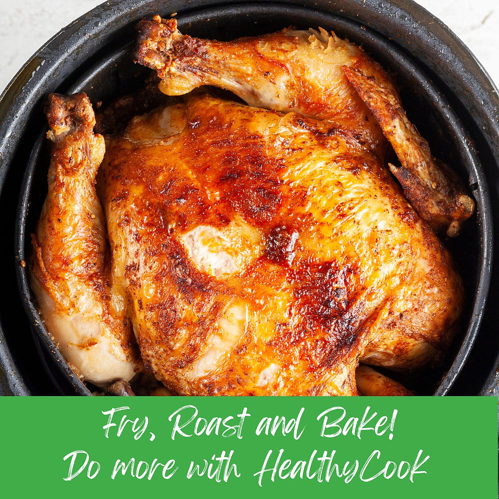 Dual Door Air Fryer - 6 Pre Sets - Sync Temp Baskets - 200c Temp - Easy Clean