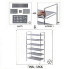 Home -DIY (Size 60x103 cm) - Grey & Grey