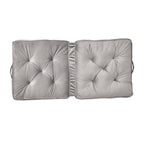 2 Back Support Armchair Booster Cushion - Grey