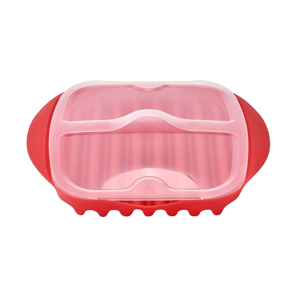 Grill Tray with Lid (Size 28x25x5 cm) for Bacon, Hash Brown, Fish, Sausages etc.