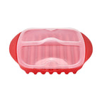 Grill Tray with Lid (Size 28x25x5 cm) for Bacon, Hash Brown, Fish, Sausages etc.