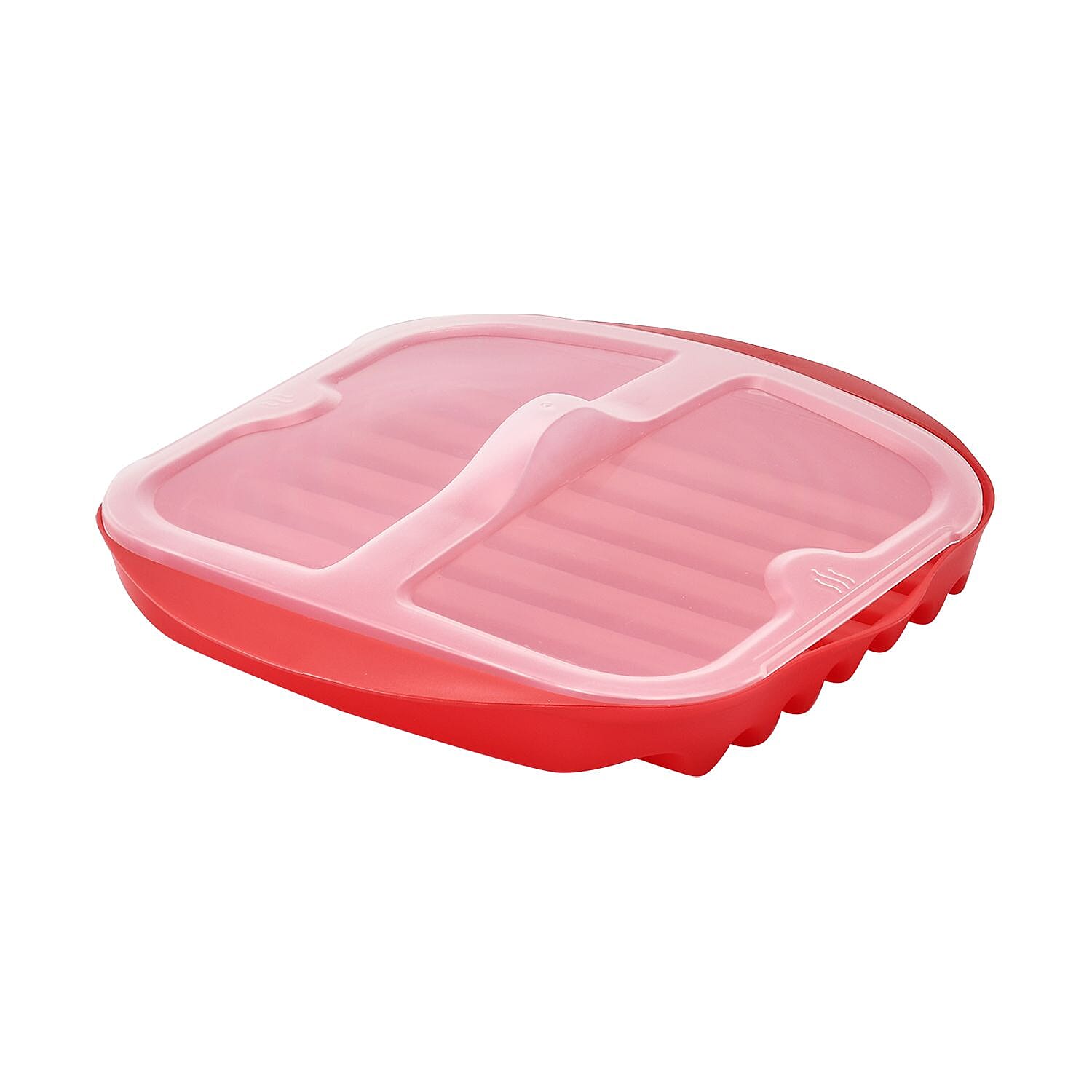 Grill Tray with Lid (Size 28x25x5 cm) for Bacon, Hash Brown, Fish, Sausages etc.