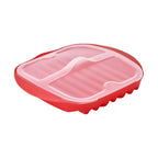 Grill Tray with Lid (Size 28x25x5 cm) for Bacon, Hash Brown, Fish, Sausages etc.