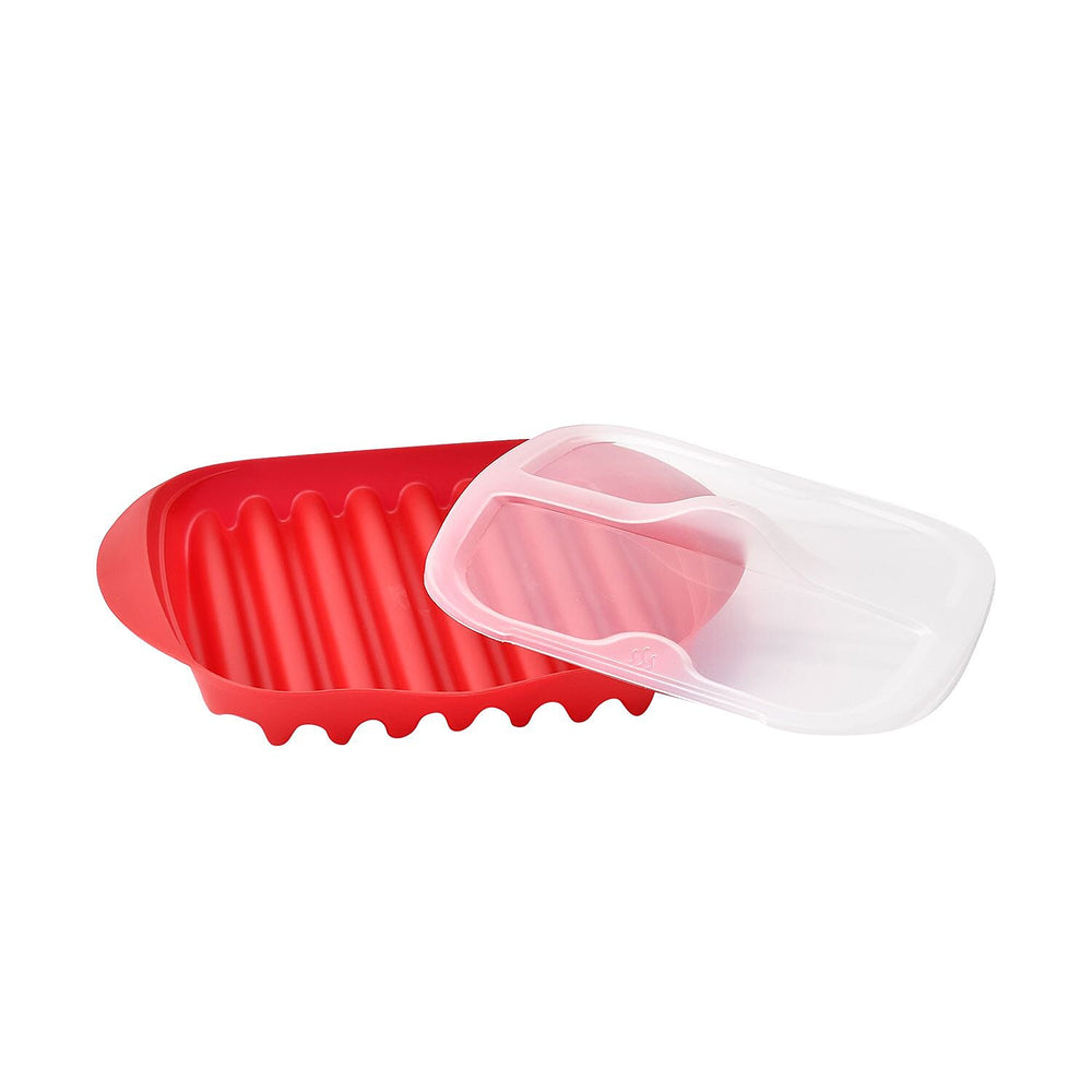 Grill Tray with Lid (Size 28x25x5 cm) for Bacon, Hash Brown, Fish, Sausages etc.