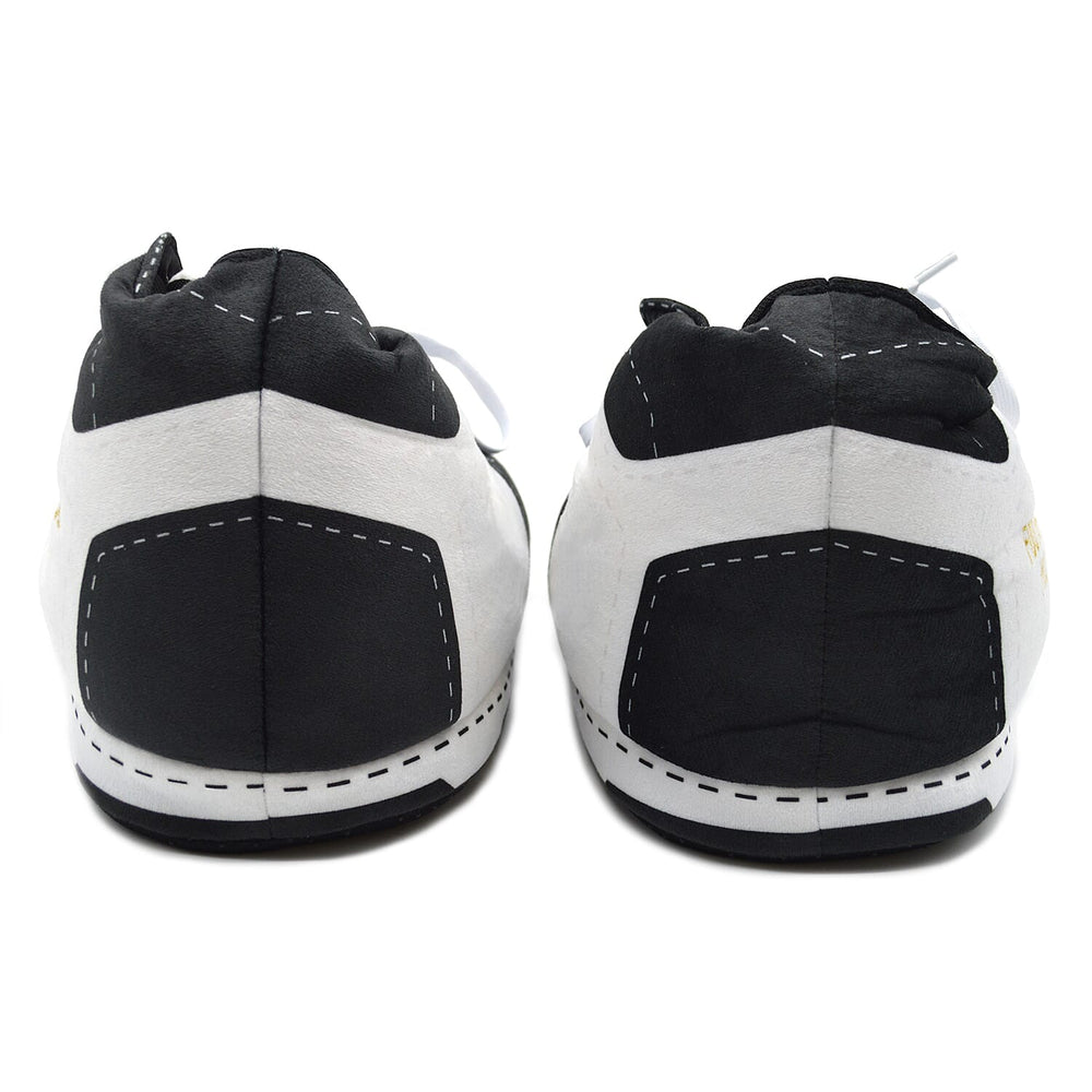 Mens Slipper (Size Medium) - Black White
