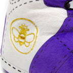 Mens Slipper (Size Large) - Purple White