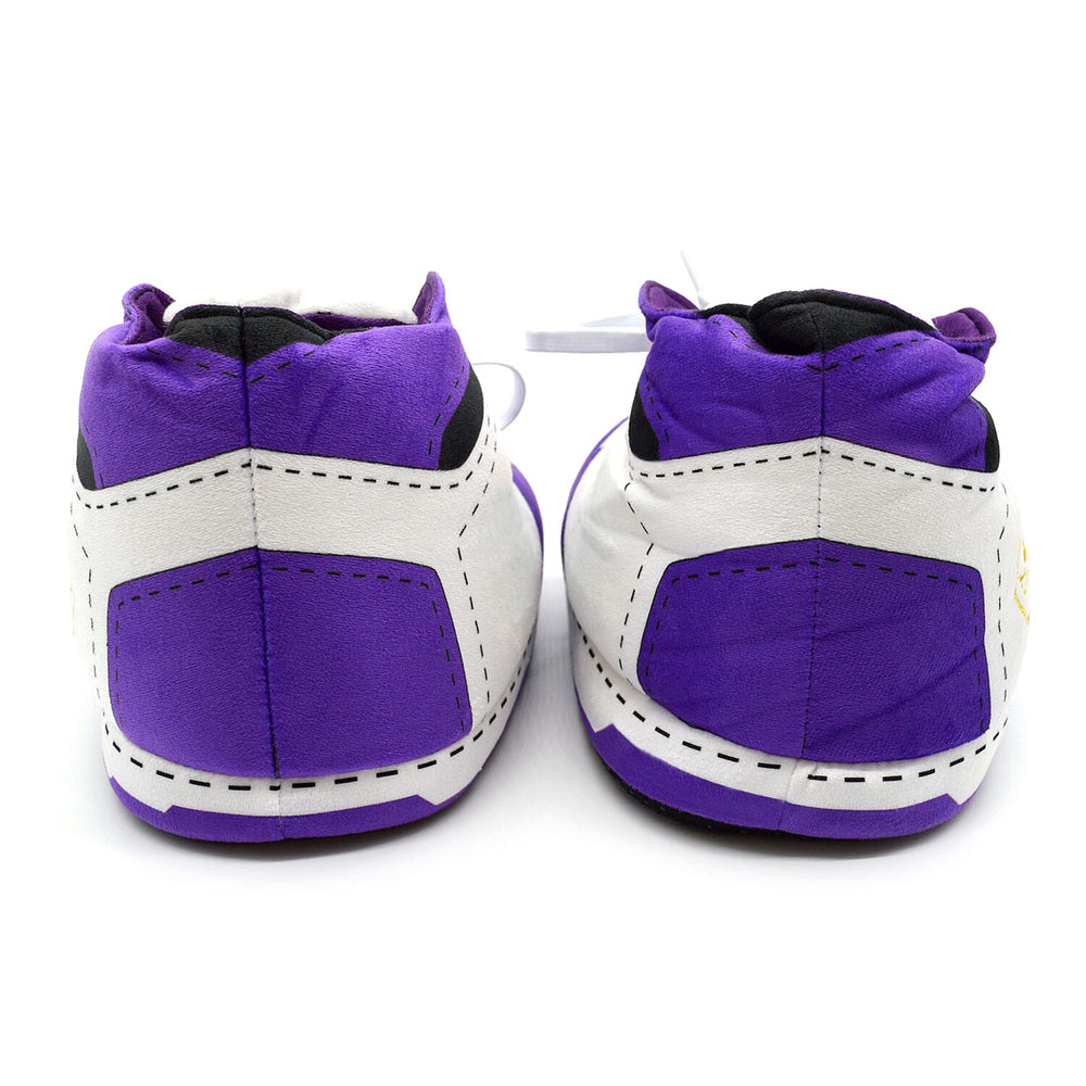 Mens Slipper (Size Medium) - Purple White