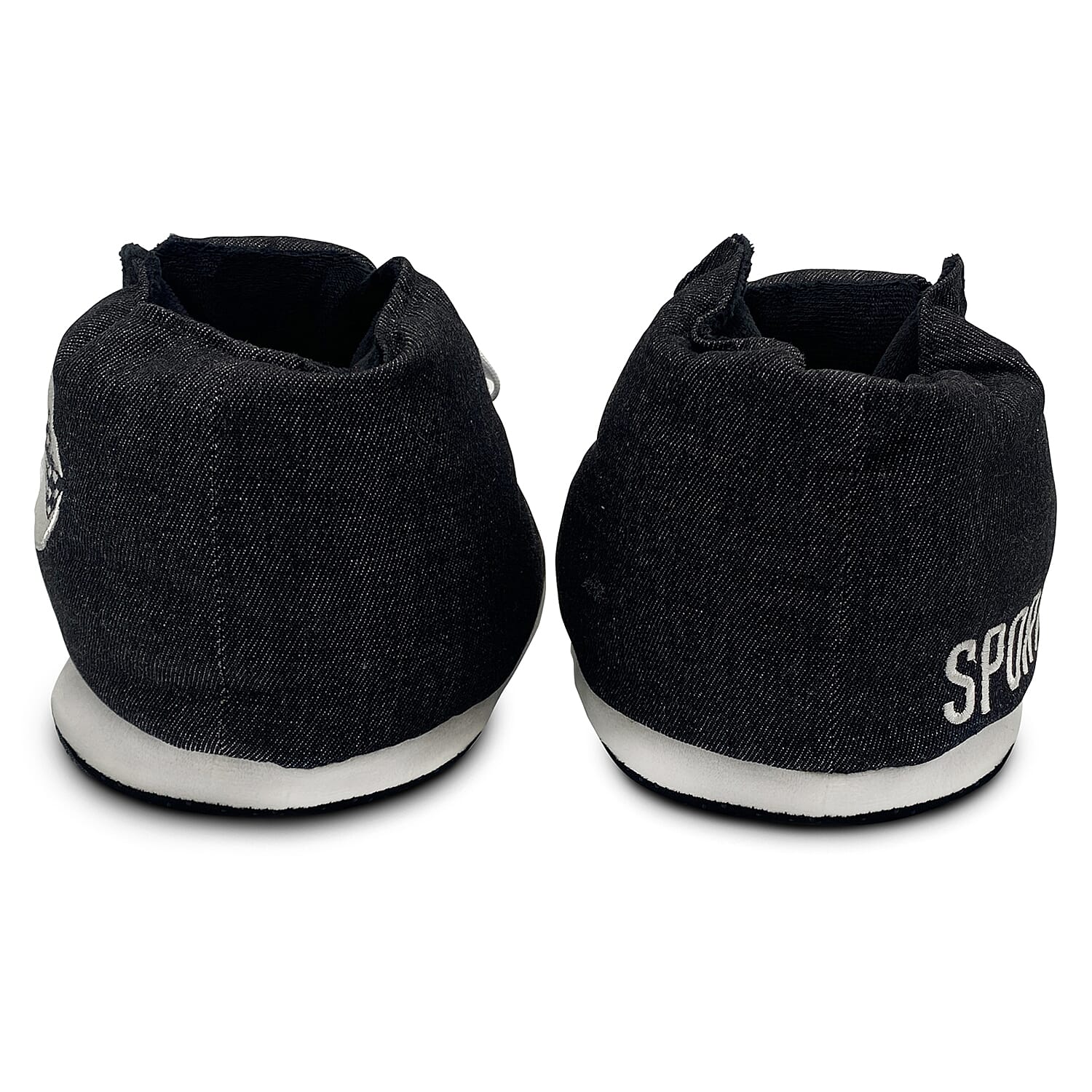 Mens Slipper (Size Large) - Black White