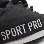 Mens Slipper (Size Large) - Black White