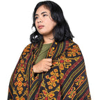 Bali Collection Tenun Throw in Lasem Motif  (Size 120x220Cm) - Black and Multi
