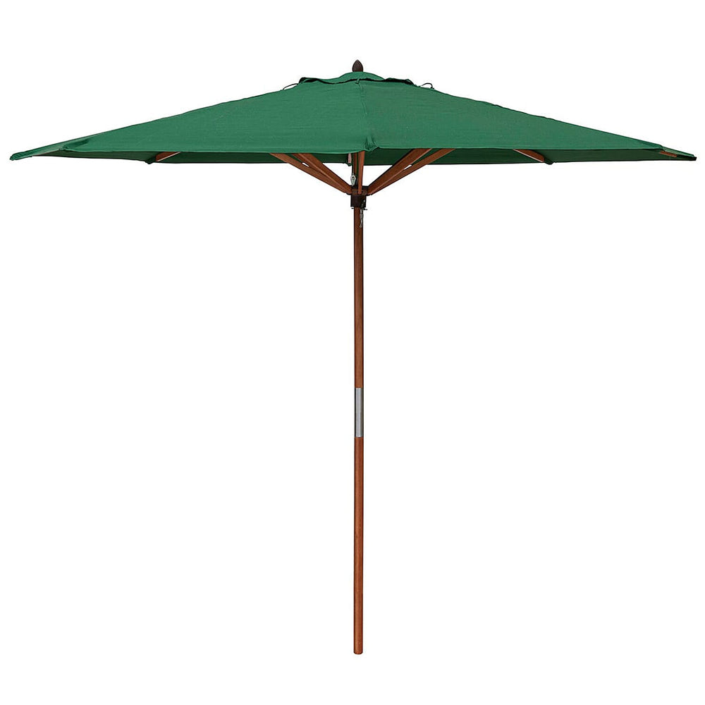 Bali Parasol - Resistance to Sunlight, Hardwood Pole -  Green