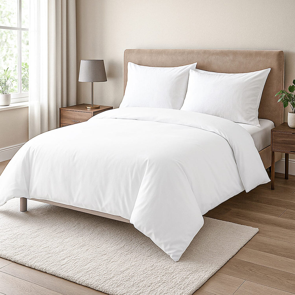 Bamboo Bedding Set (Size Single) - White