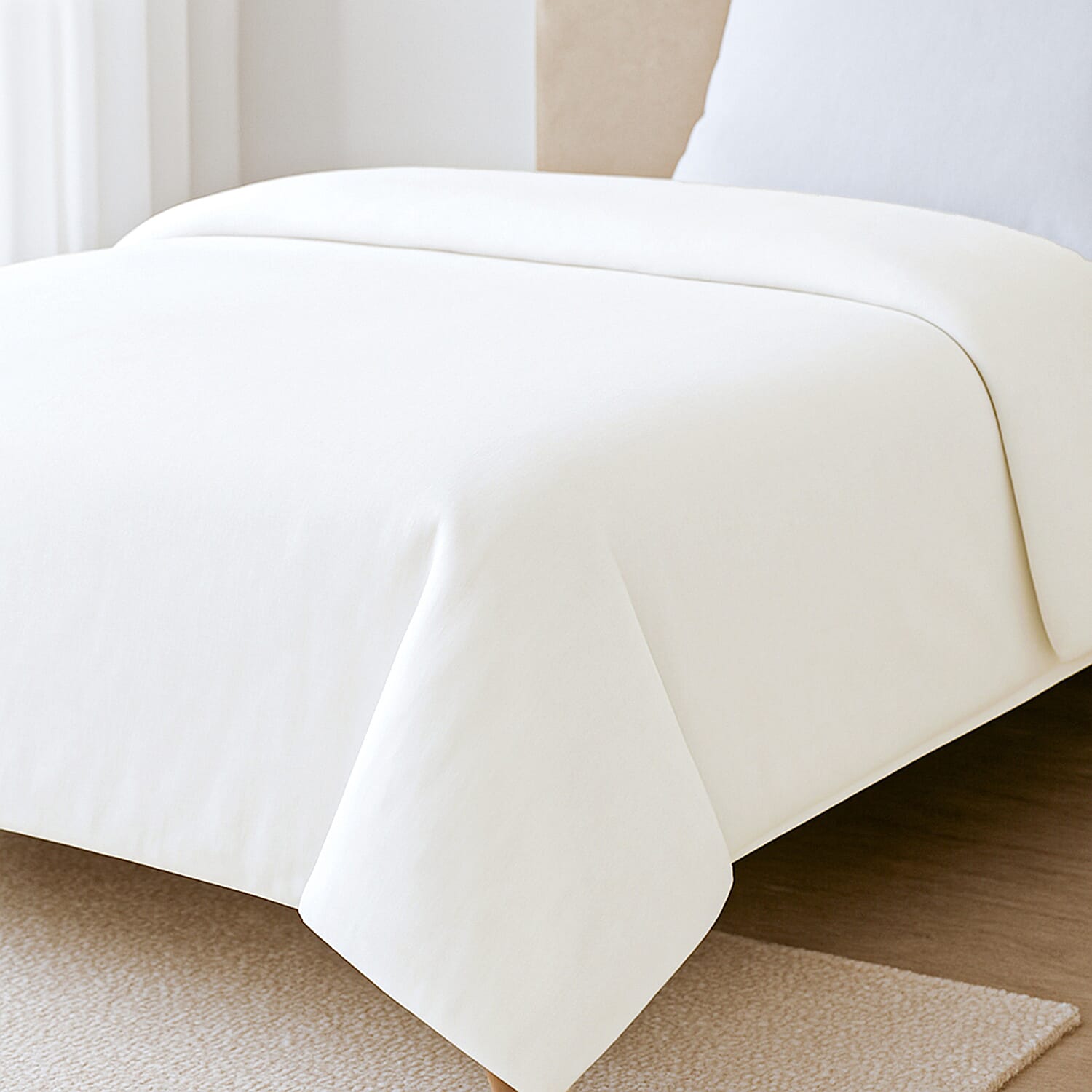 Bamboo Bedding Set (Size Single) - White