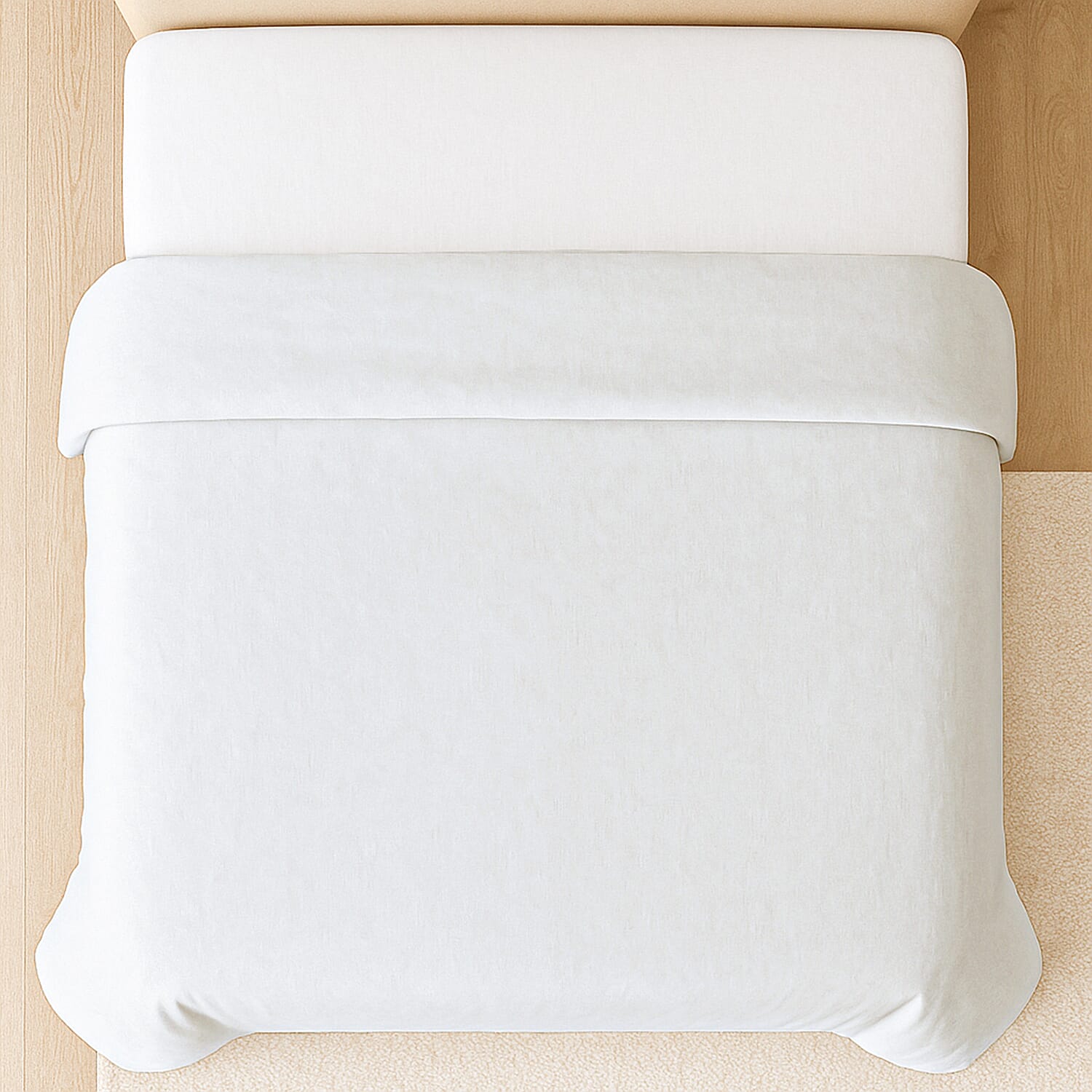 Bamboo Bedding Set (Size Single) - White