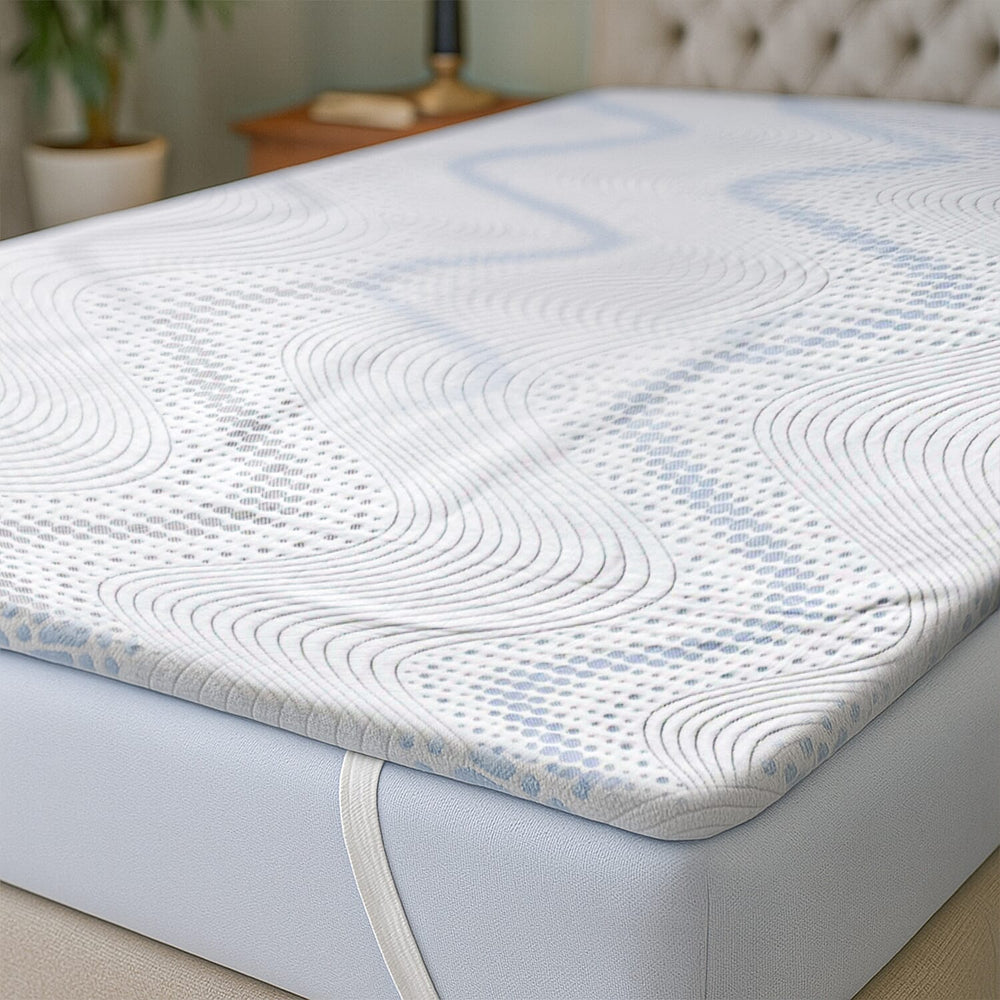 Bamboo Cooling Memory Foam Mattress Topper (Size Double)