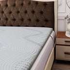 Bamboo Cooling Memory Foam Mattress Topper (Size Double)
