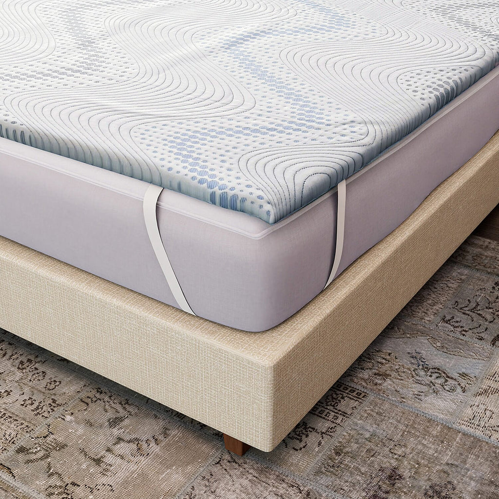 Bamboo Cooling Memory Foam Mattress Topper (Size Double)