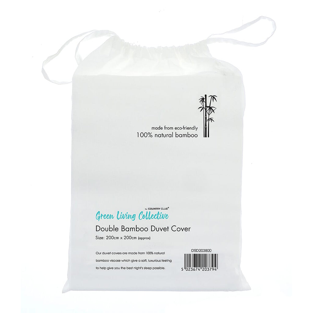 Bamboo Duvet Cover (Size Double) - White